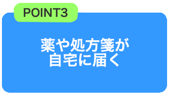 薬や処方箋が自宅に届く